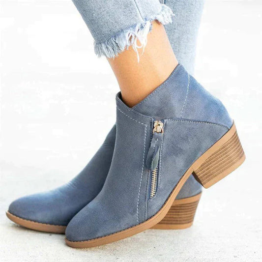 Komfortable Damenstiefel mit Anatomischer Fußbogenunterstützung – Schwarze Lederstiefel für Den Alltag 0