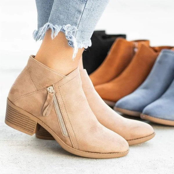 Komfortable Damenstiefel mit Anatomischer Fußbogenunterstützung – Schwarze Lederstiefel für Den Alltag 2