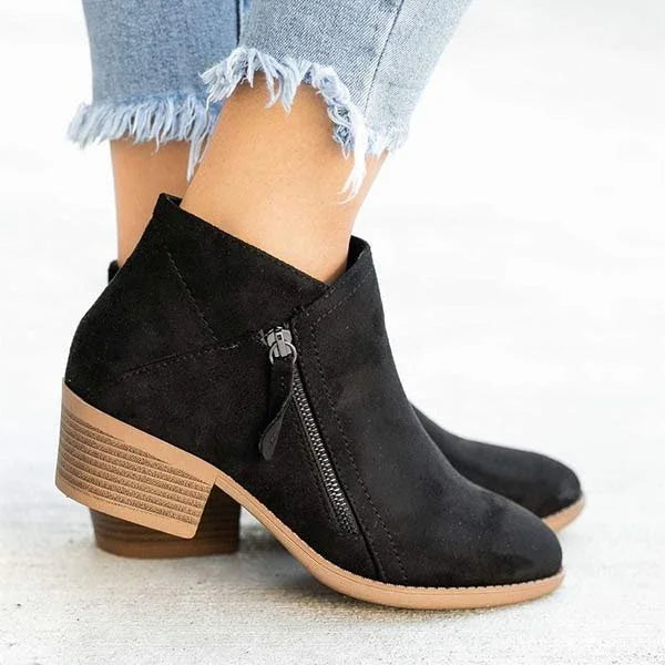 Komfortable Damenstiefel mit Anatomischer Fußbogenunterstützung – Schwarze Lederstiefel für Den Alltag 3