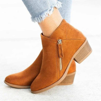 Komfortable Damenstiefel mit Anatomischer Fußbogenunterstützung – Schwarze Lederstiefel für Den Alltag 4
