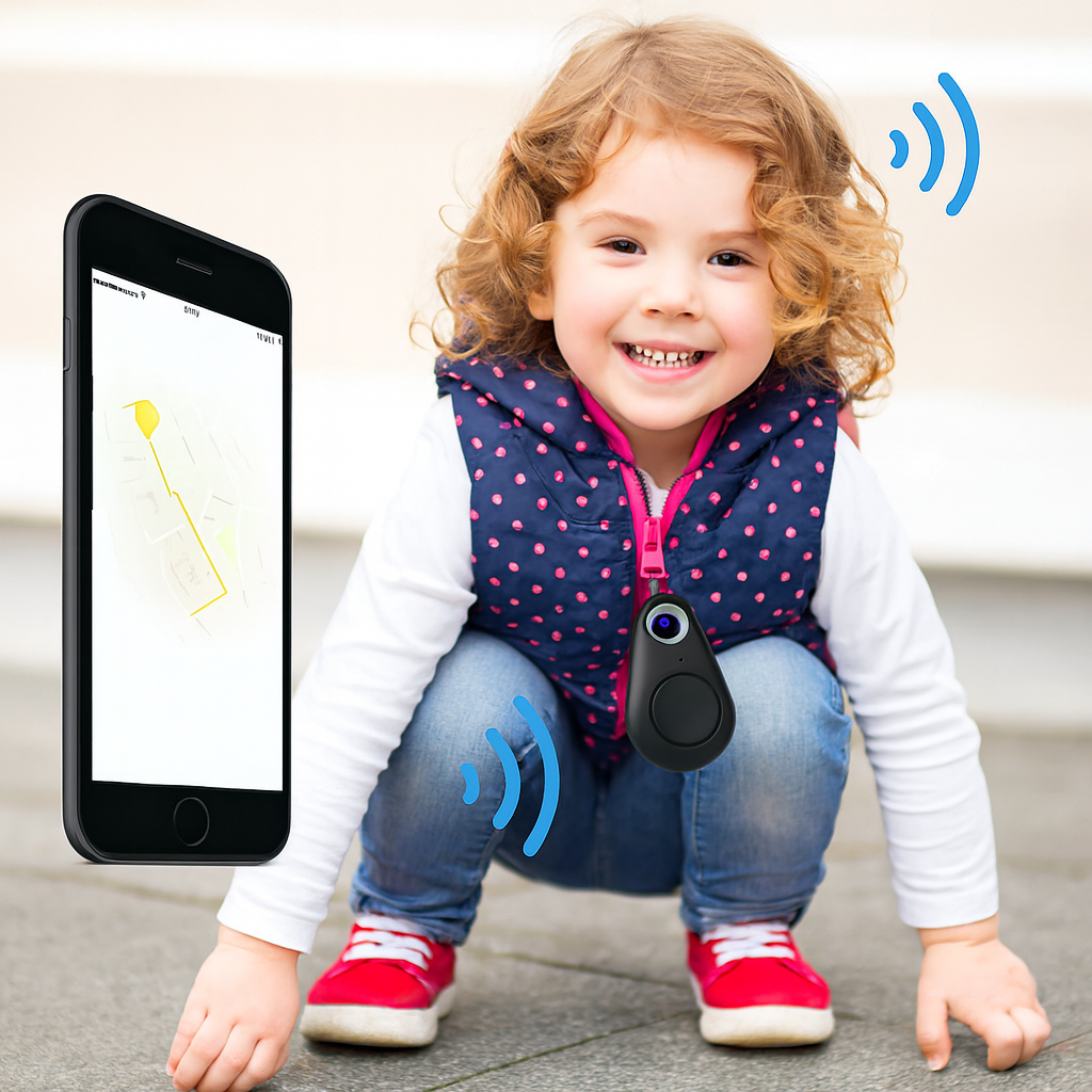 Kompakter GPS Tracker für Kinder mit Echtzeit-Standortverfolgung und Robuster Gummi-Hülle – Unauffälliges Schlüsselanhänger-Design 2