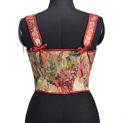 Korsettweste im Renaissance-Stil mit Spitzendesign, Bustier 5