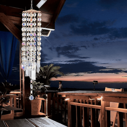 Kristall-Windspiel für den Garten – Elegantes mehrfarbiges Design mit beruhigenden Melodien und langlebiger Verwendung im Freien 2