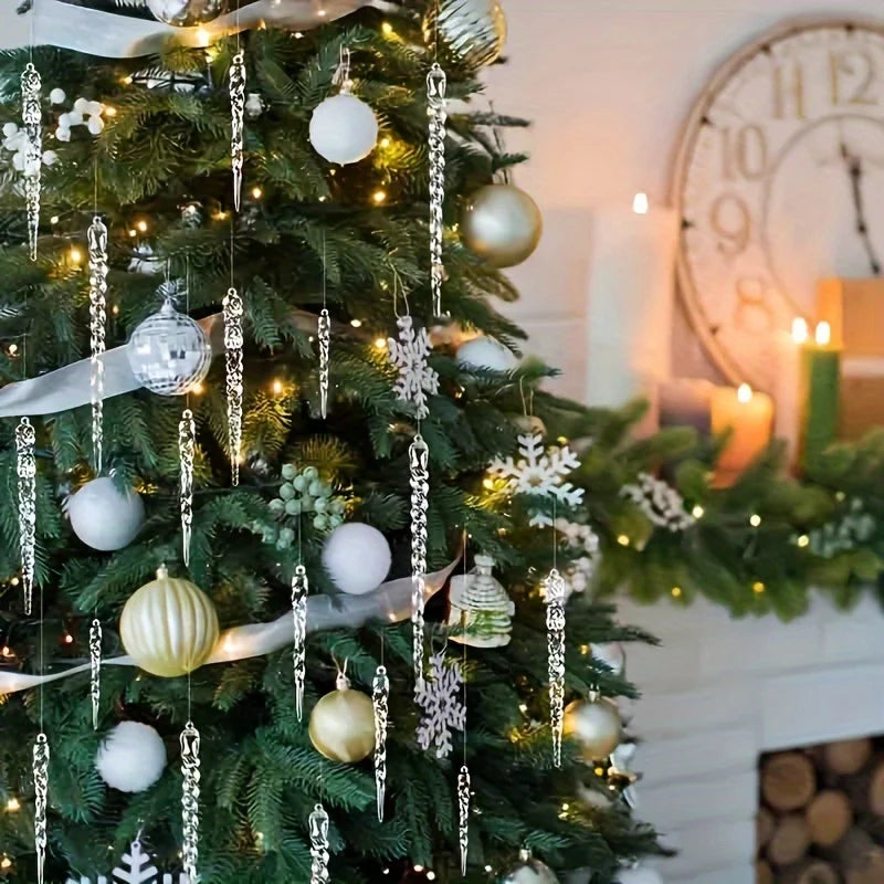 Kristallene Icepick Ornamenten Set für luxuriöse Dekoration 3