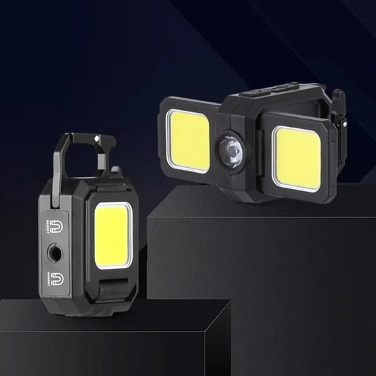 LED Arbeitsleuchte mit 800 Lumen und 5 Modi – Tragbares Arbeitslicht mit Akku, Magnetfuß und USB-C für Werkstatt und Outdoor 0