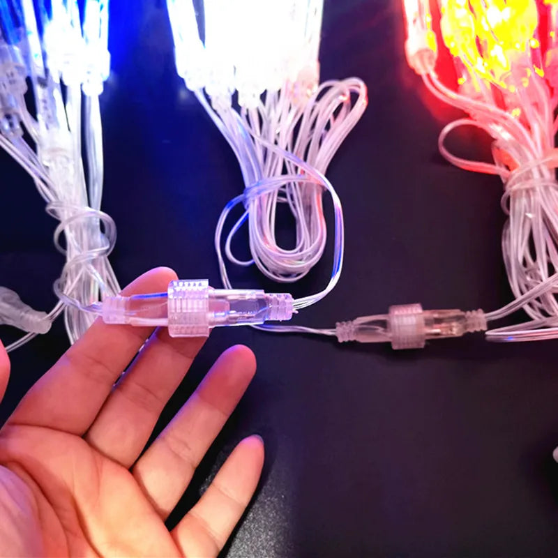LED Außenbeleuchtung Duschbeleuchtung 30 cm & 50 cm PVC Wetterfest für Garten 5