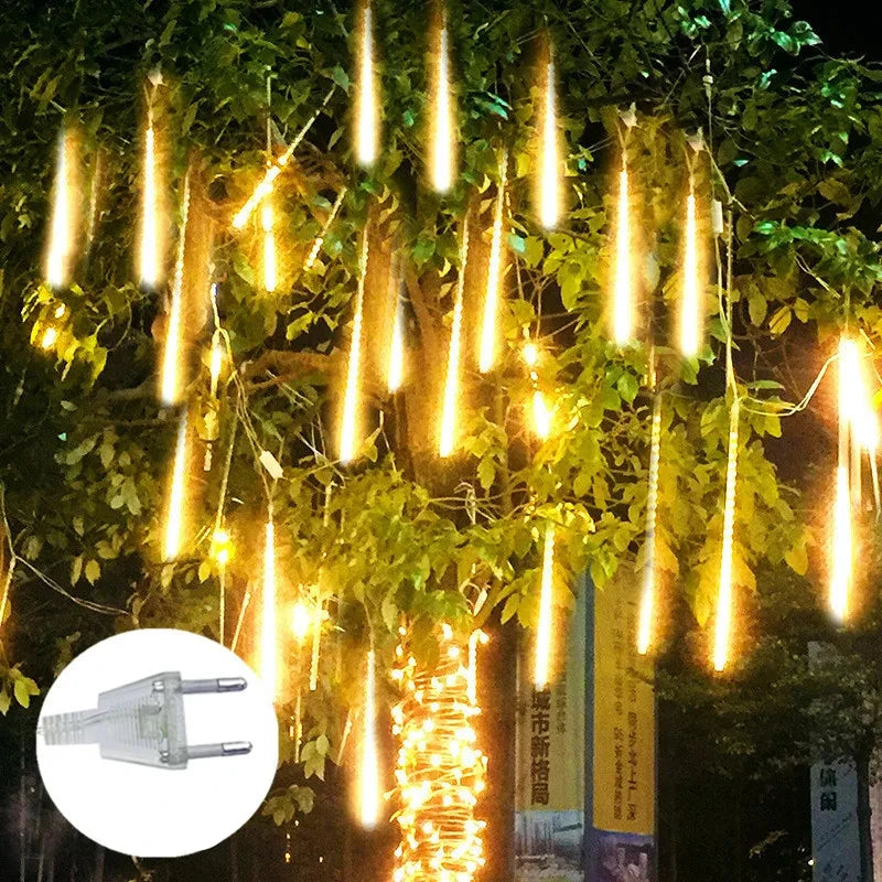 LED Außenbeleuchtung Duschbeleuchtung 30 cm & 50 cm PVC Wetterfest für Garten 7