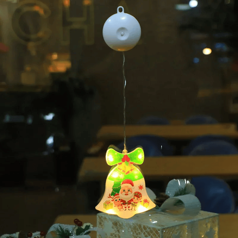 LED Schneeflocken Sternlampe – Dekorative Weihnachtslampe mit Saugnapf für Fenster und Bäume, 10 cm Durchmesser 24