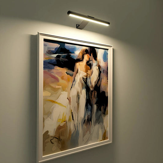LED Wandleuchte Innen mit 360° drehbarem Lichtkopf – Energieeffiziente Beleuchtung für Kunstwerke 2