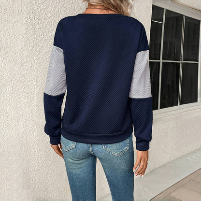 Lässiges Farbblock- Pullover | Modernes Kontrastdesign | Streetstyle für jeden Tag | Weiche Baumwollmischung 1