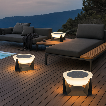 Lebendige Solar-Terrassenbeleuchtung mit modernem Touch 1