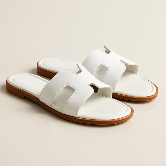 Leder Flache Sandalen Damen mit Verstellbarem Riemen und Ergonomischer Sohle – Atmungsaktives Design für Komfort und Stil 0