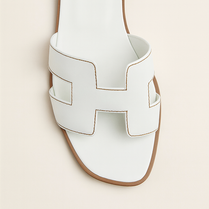 Leder Flache Sandalen Damen mit Verstellbarem Riemen und Ergonomischer Sohle – Atmungsaktives Design für Komfort und Stil 3