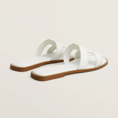 Leder Flache Sandalen Damen mit Verstellbarem Riemen und Ergonomischer Sohle – Atmungsaktives Design für Komfort und Stil 4