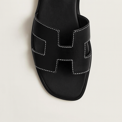 Leder Flache Sandalen Damen mit Verstellbarem Riemen und Ergonomischer Sohle – Atmungsaktives Design für Komfort und Stil 6