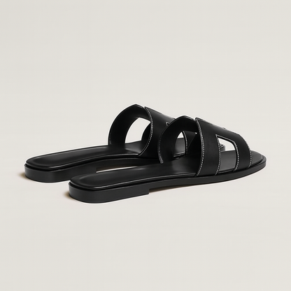 Leder Flache Sandalen Damen mit Verstellbarem Riemen und Ergonomischer Sohle – Atmungsaktives Design für Komfort und Stil 7