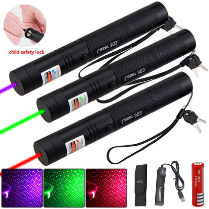 Leistungsstarker, wiederaufladbarer Laserpointer für den Außenbereich 8