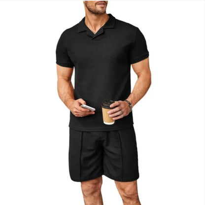 Variant image for Herren Set Schwarz Größe M Baumwolle Casual Mode für Männer-19