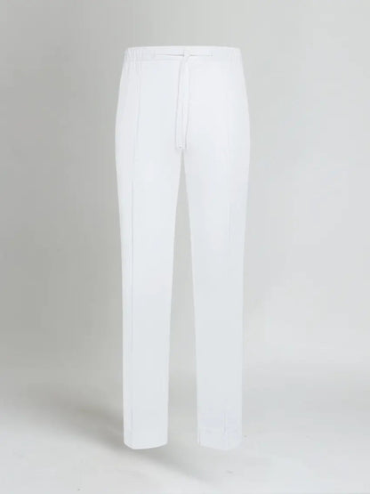 Liam | Elegante Weiße Leinenhose Mit Kordel Für Herren 3