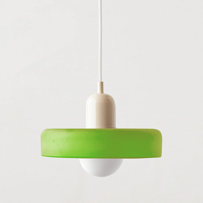 Linea | Bauhaus Farbglas-Pendelleuchte für klassisches Interieur 16