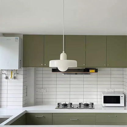 Linea | Bauhaus Farbglas-Pendelleuchte für klassisches Interieur 3