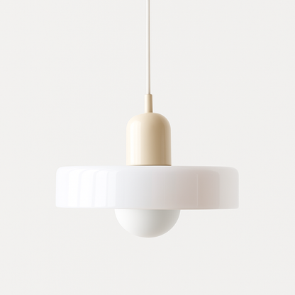 Linea | Bauhaus Farbglas-Pendelleuchte für klassisches Interieur 9