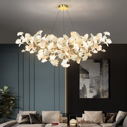 Lixora | Zeitgenössischer Kronleuchter im Gingko-Stil 5