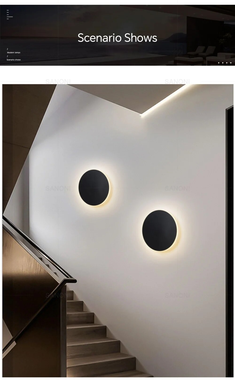 LumaSphere – Runde LED-Wandleuchte 6