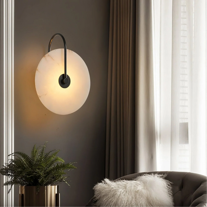Lumenda | Moderne Alab-Marmor-LED-Wandleuchte für minimalistische Eleganz 3