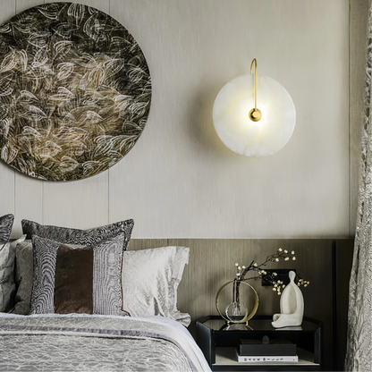 Lumenda | Moderne Alab-Marmor-LED-Wandleuchte für minimalistische Eleganz 5