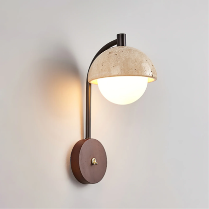 Lumeviax | Skulpturale Arco Stone Wandleuchte für Vintage-Eleganz 4