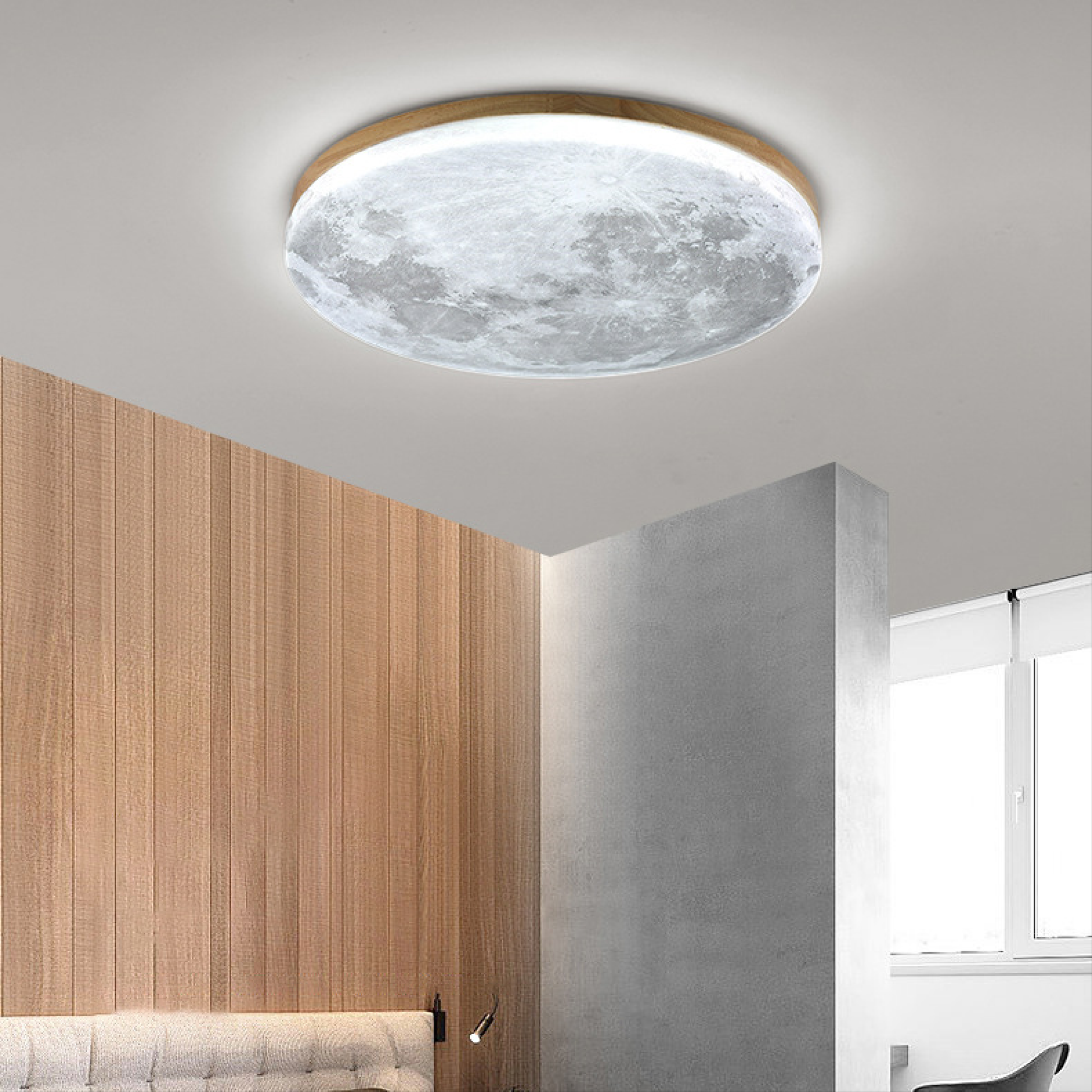 LumiGlow | Leuchtende Mond-Deckenlampe für leuchtendes Ambiente 3