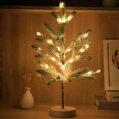 LumiPine – LED Weihnachtsbaum Tischlampe mit Warmweißem Licht 0