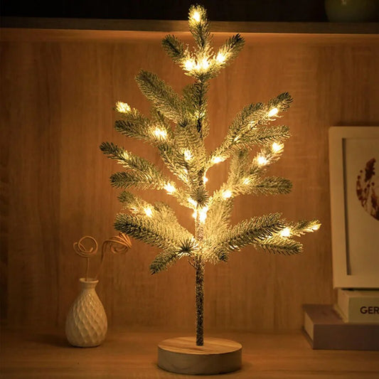 LumiPine – LED Weihnachtsbaum Tischlampe mit Warmweißem Licht 0