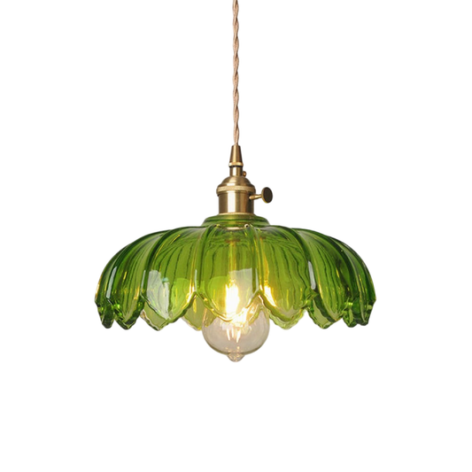 Lumoro | Elegante Hängelampe mit Glasblumen 0