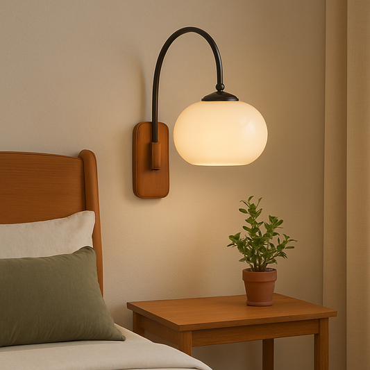 Lumoza | Moderne schwenkbare Wandleuchte im Bauhaus-Stil in Khaki 0