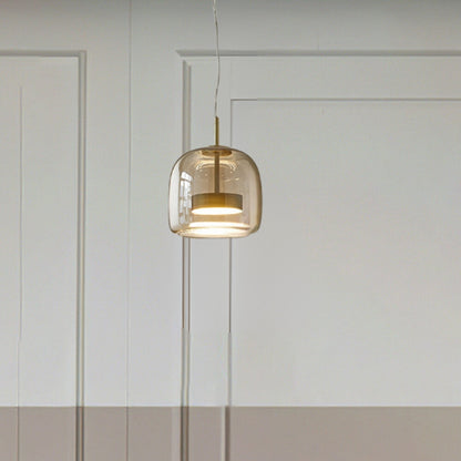 LuxeGlow – Bernsteinfarbene Retro-Pendelleuchte 7