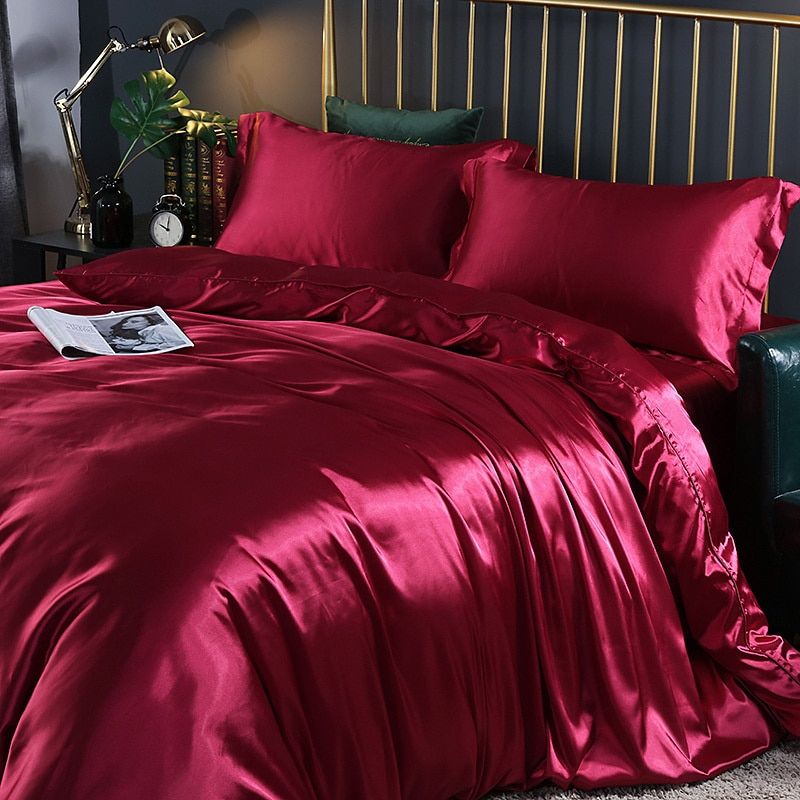 LuxeGlow – Satin-Bettwäscheset mit Baumwollgefühl 12