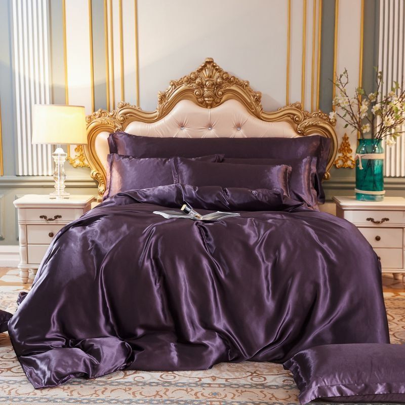 LuxeGlow – Satin-Bettwäscheset mit Baumwollgefühl 13