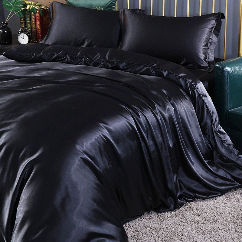 LuxeGlow – Satin-Bettwäscheset mit Baumwollgefühl 3