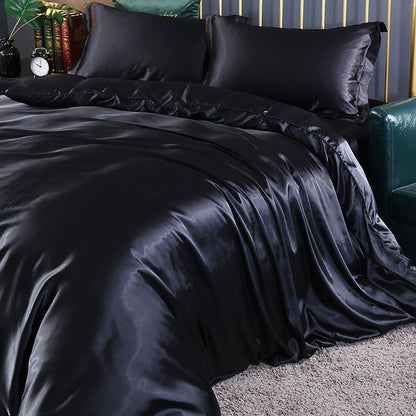 LuxeGlow – Satin-Bettwäscheset mit Baumwollgefühl 3