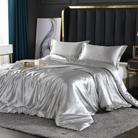 LuxeGlow – Satin-Bettwäscheset mit Baumwollgefühl 4