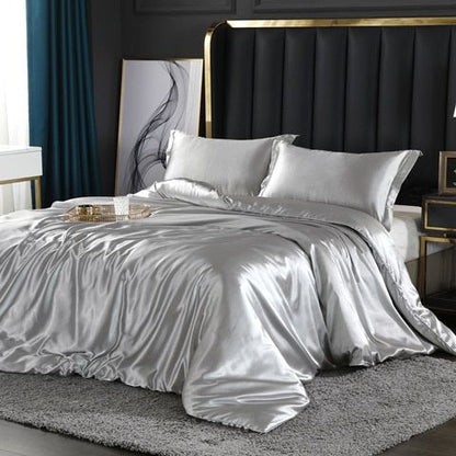 LuxeGlow – Satin-Bettwäscheset mit Baumwollgefühl 4
