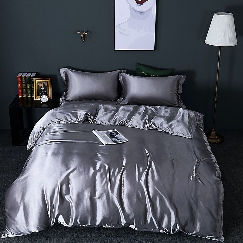 LuxeGlow – Satin-Bettwäscheset mit Baumwollgefühl 5