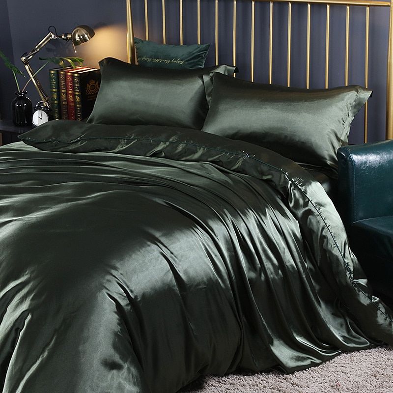 LuxeGlow – Satin-Bettwäscheset mit Baumwollgefühl 6