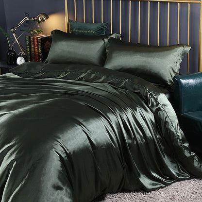 LuxeGlow – Satin-Bettwäscheset mit Baumwollgefühl 6