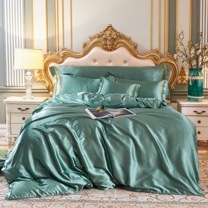 LuxeGlow – Satin-Bettwäscheset mit Baumwollgefühl 9