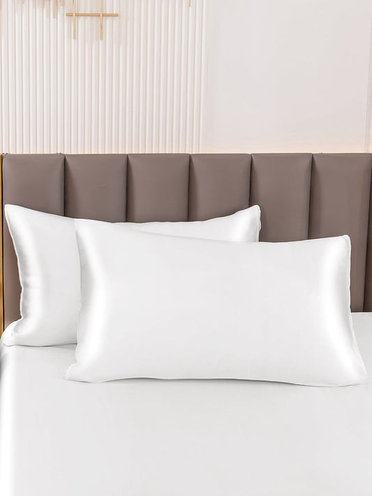LuxeSilk-Set – 30 Momme, 100 % Maulbeerseide, Kissenbezug-Set (verdeckter Reißverschluss) 0