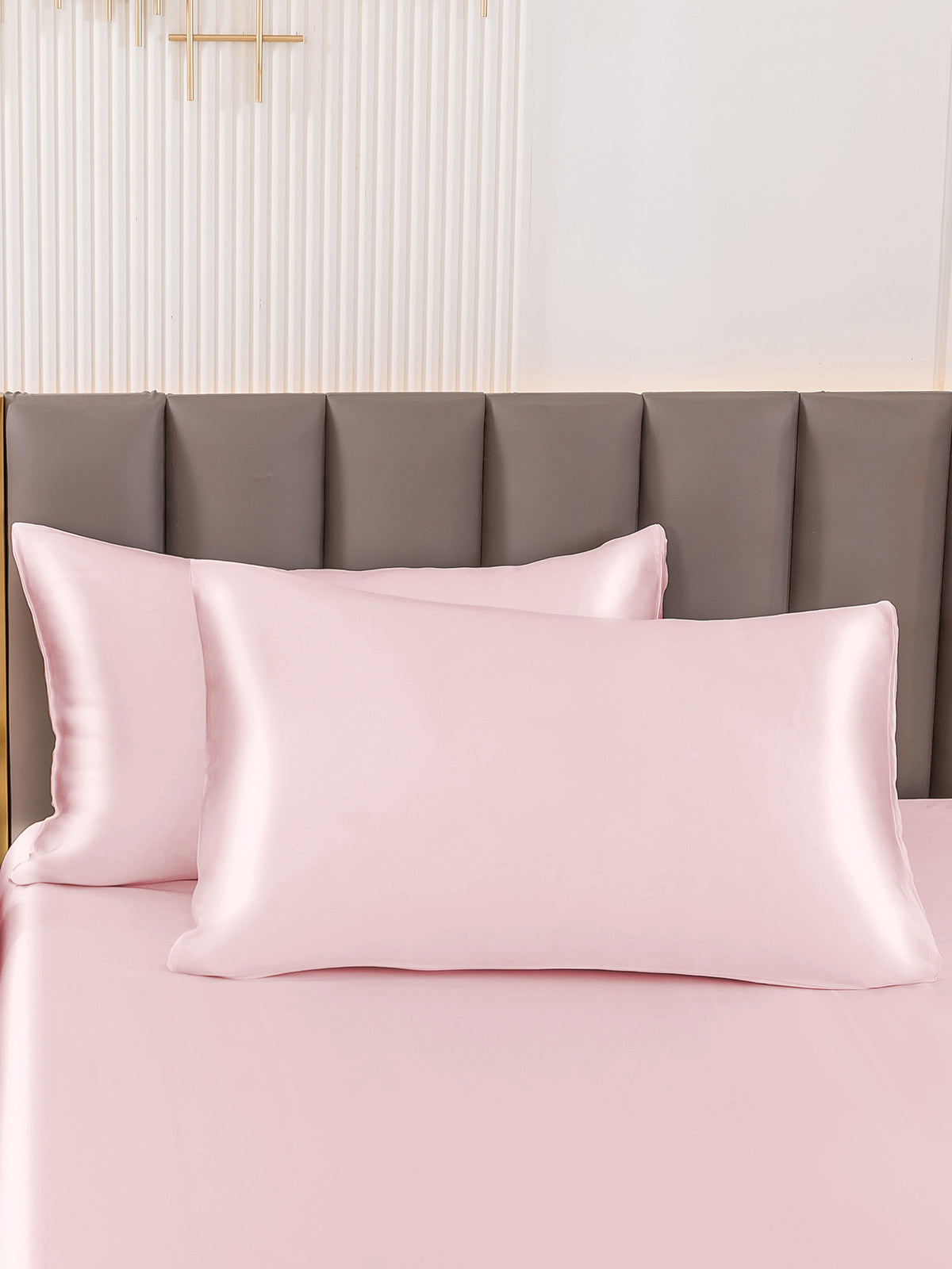 LuxeSilk-Set – 30 Momme, 100 % Maulbeerseide, Kissenbezug-Set (verdeckter Reißverschluss) 3