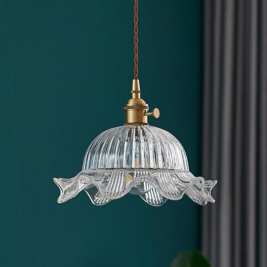 Luxen | Transparente Hängelampe im Vintage-Stil 0